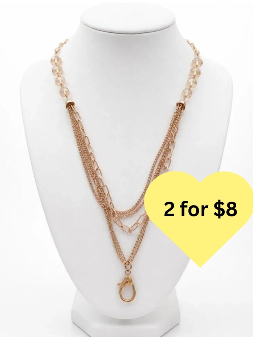 Lanyard Chain w/ Glass Beads